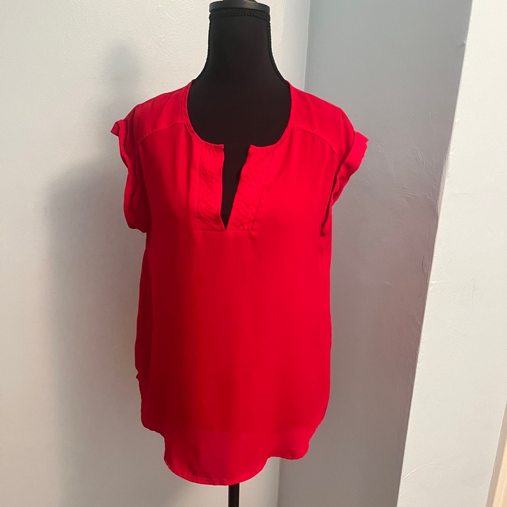 Chic Red Women's Blouse